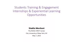 Students Training & Engagement