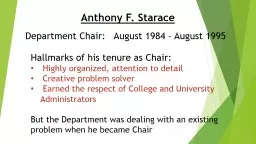 Anthony F. Starace