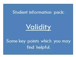 Student information pack: