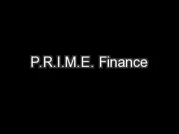 P.R.I.M.E. Finance