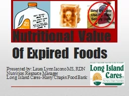 Nutritional Value Of Expired Foods