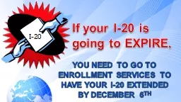 If your I-20 is going to EXPIRE,
