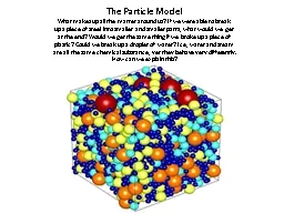 The Particle Model