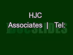 HJC Associates  |   Tel: