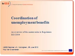 Coordination of unemployment benefits