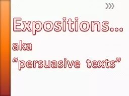 Expositions…