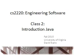 cs2220: Engineering Software
