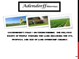 Government’s policy on strengthening the relative rights