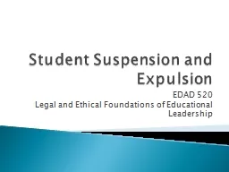 Student Suspension and Expulsion