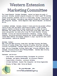 Western Extension Marketing Committee