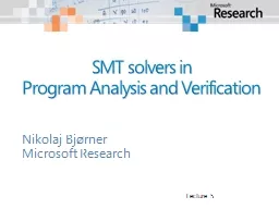 SMT solvers in
