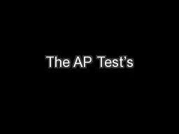 The AP Test’s