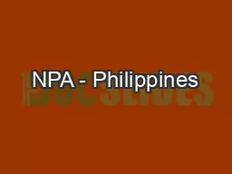 NPA - Philippines