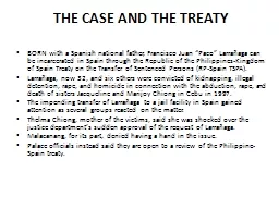 THE CASE AND THE TREATY