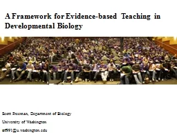 A Framework for Evidence-based Teaching