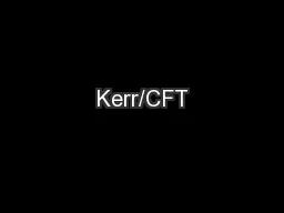 Kerr/CFT