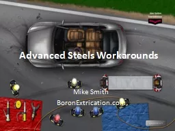 Advanced Steels Workarounds