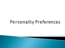 Personality Preferences