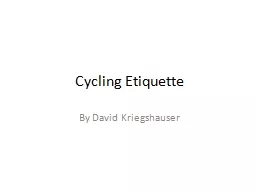 Cycling Etiquette