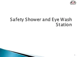 1 Safety Shower and Eye Wash Station