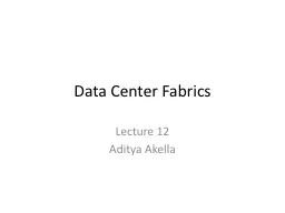 Data Center Fabrics