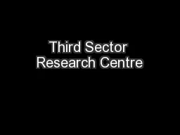 Third Sector Research Centre