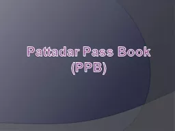 Pattadar Pass Book