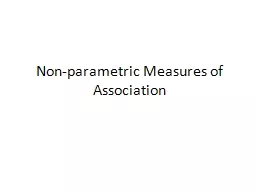 Non-parametric Measures of Association