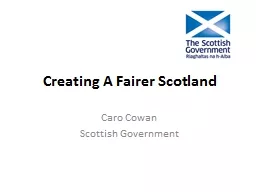 Creating A Fairer Scotland