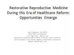 Restorative Reproductive Medicine  During this Era of Healt