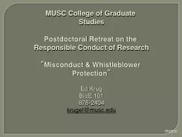 MUSC College of Graduate Studies