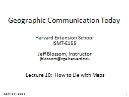 Geographic Communication Today