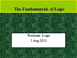 The Fundamentals of Logic