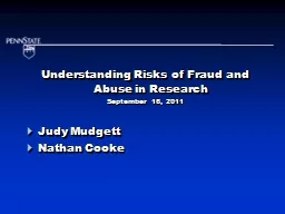 Understanding Risks of Fraud and Abuse in Research