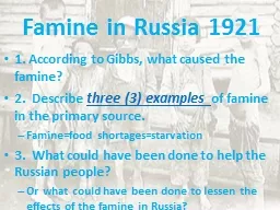 Famine in Russia 1921