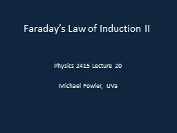 Faraday’s Law of Induction II