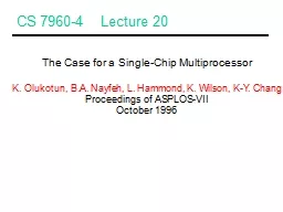 CS 7960-4    Lecture 20