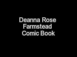 Deanna Rose Farmstead Comic Book