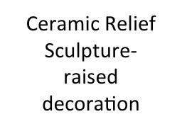 Ceramic Relief Sculpture-