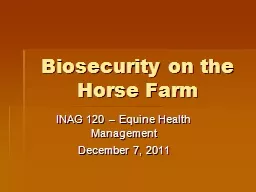 Biosecurity on the Horse Farm