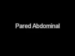 Pared Abdominal