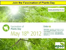 J oin the Fascination of Plants Day