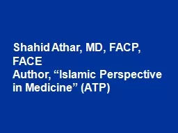 Shahid Athar, MD, FACP, FACE