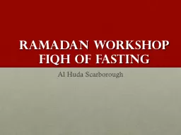 Ramadan Workshop