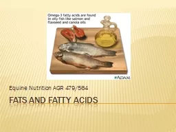 Fats and Fatty Acids