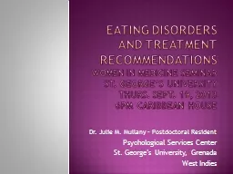 eating disorders and treatment recommendations