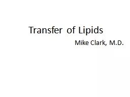 Transfer of Lipids