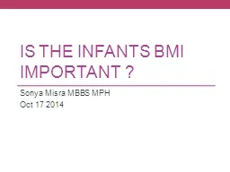 Is the Infants BMI important ?