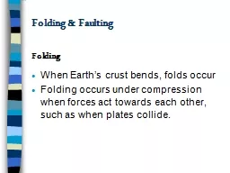 Folding & Faulting
