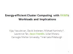 Energy-efficient Cluster Computing with